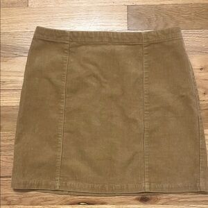 Forever 21 Tan Corduroy Mini Skirt Women’s Size S